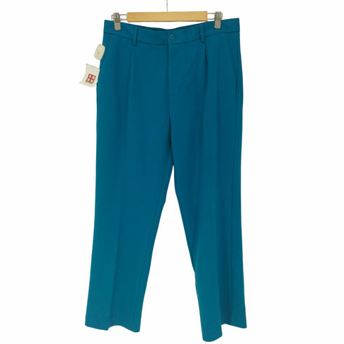 ザラ ZARA コットン ポリ センタープレス ノータック スラックス パンツ メンズ L-XL