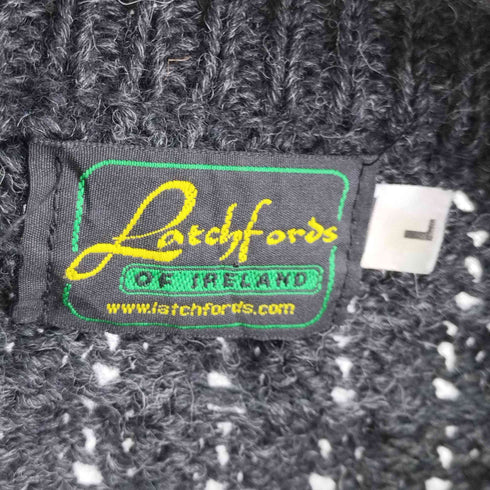 Latchfords OF IRELAND ユーロ フィッシャーマンウールニット メンズ import:L