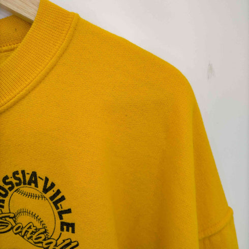 ジャージーズ JERZEES 90s 企業ロゴ 両面プリント クルーネックスウェット メンズ import:L