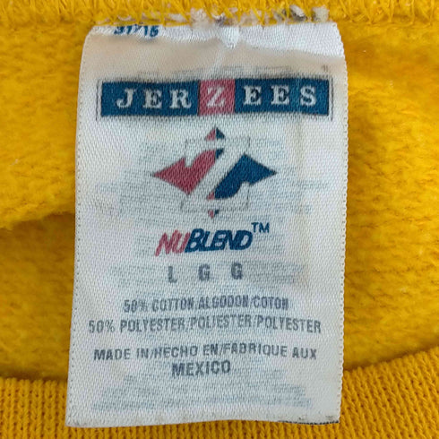 ジャージーズ JERZEES 90s 企業ロゴ 両面プリント クルーネックスウェット メンズ import:L