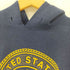 ソフィー SOFFE 90-00S USA製 United States Navy アメリカ海軍 US NAVY プリント プルオーバー パーカー メンズ import:L