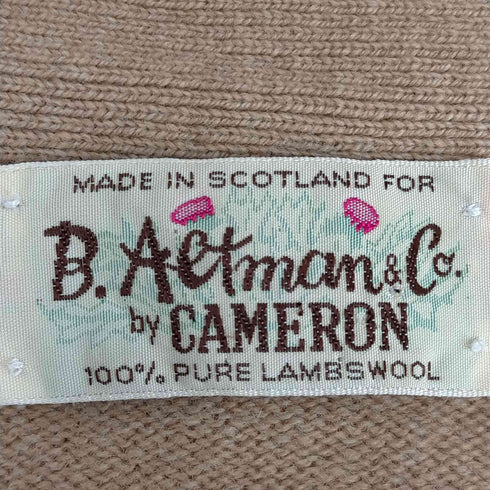 B.Altmans & Co by CAMERON スコットランド製 ラムウールカーディガン メンズ