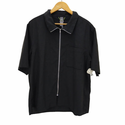 unaffected ジップアップ モックネック半袖シャツ メンズ JPN:L