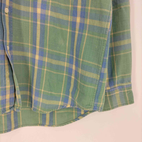 ギャップ Gap 90s OLD GAP デカタグ チェックボタンネルシャツ メンズ JPN:L