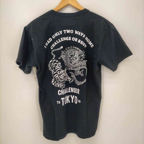 チャレンジャー CHALLENGER タイガー ドラゴンバックプリントポケットTシャツ メンズ JPN:M