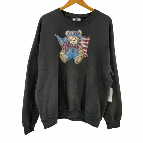 リー Lee USA製 2枚タグ ベアープリント クルーネックスウェット メンズ import:XL