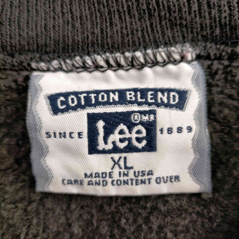 リー Lee USA製 2枚タグ ベアープリント クルーネックスウェット メンズ import:XL