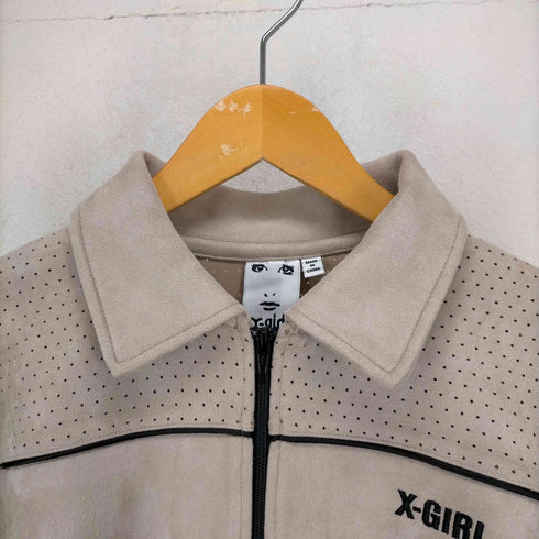 エックスガール X-girl FAUX SUEDE SHIRT レディース JPN:S
