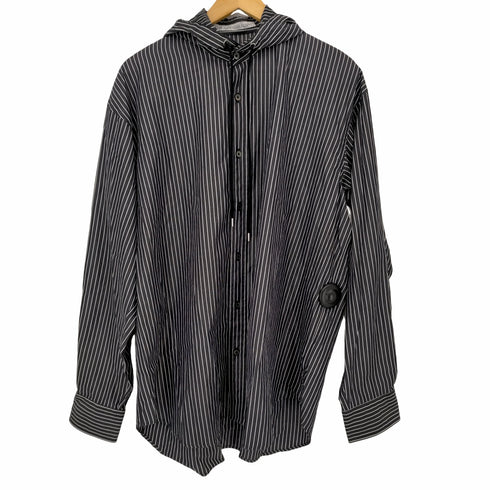 ジョンローレンスサリバン JOHN LAWRENCE SULLIVAN 18SS STRIPE HOODIE SHIRT メンズ JPN:48