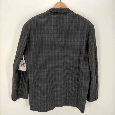 コムデギャルソンオム COMME des GARCONS HOMME 90s archive 裏地キュプラ チェック柄 2Bテーラードジャケット メンズ JPN:S