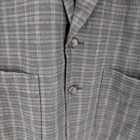コムデギャルソンオム COMME des GARCONS HOMME 90s archive 裏地キュプラ チェック柄 2Bテーラードジャケット メンズ JPN:S