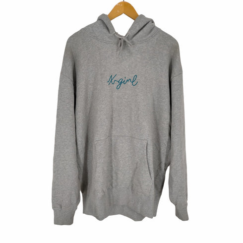 エックスガール X-girl EMBROIDERED FACE SWEAT HOODIE レディース JPN:L