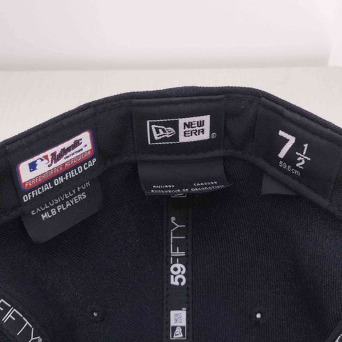 ニューエラ NEW ERA AUTHENTIC 59FIFTY MLB チームロゴ刺繍 6パネルキャップ メンズ 7 1/2