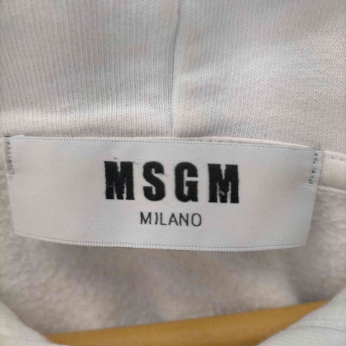 エムエスジーエム MSGM オーバルロゴドッキングプルオーバーパーカー メンズ import:M