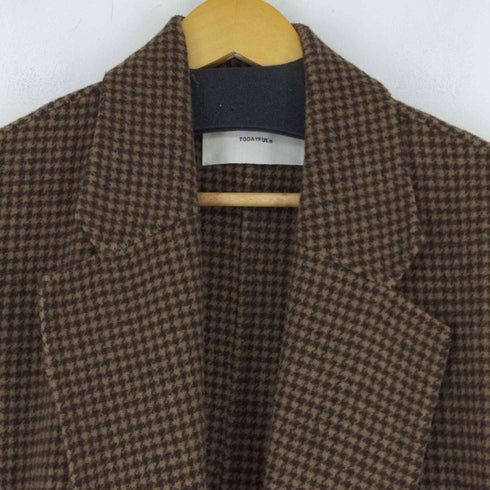 トゥデイフル TODAYFUL Over Check Coat レディース DE:36