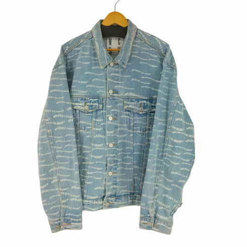 ミスターエンジョイダマネー MR ENJOY DA MONEY ロゴデニムジャケット メンズ JPN:XL
