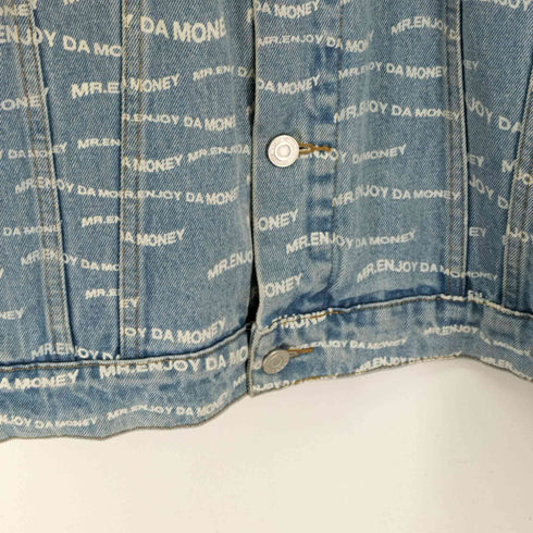 ミスターエンジョイダマネー MR ENJOY DA MONEY ロゴデニムジャケット メンズ JPN:XL