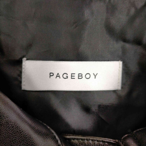 ページボーイ PAGEBOY エコレザージャケット レディース FREE