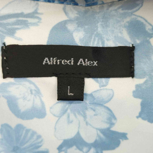 Alfred Alex サテン マルチパターン オーバーサイズ/ビッグシルエット オープンカラーシャツ/総柄シャツ メンズ JPN:L