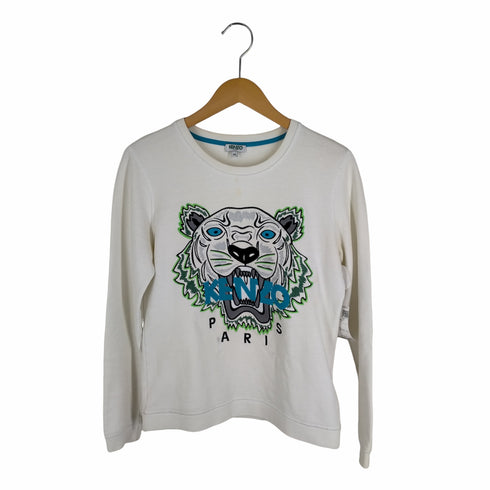 ケンゾーパリス KENZO PARIS Tiger Embroidered Cotton Sweatshirt タイガー刺しゅう スウェットシャツ レディース JPN:M