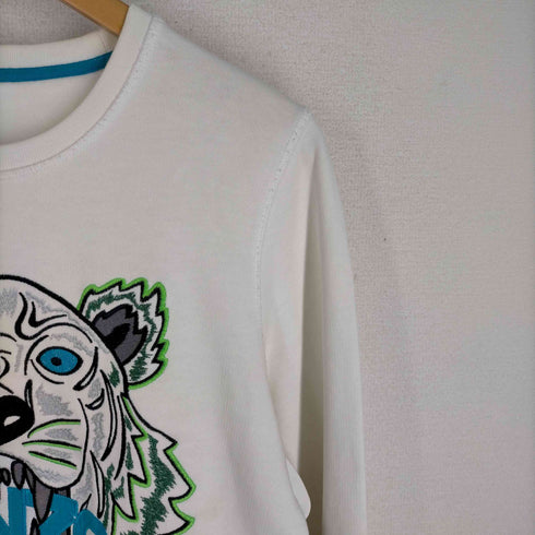 ケンゾーパリス KENZO PARIS Tiger Embroidered Cotton Sweatshirt タイガー刺しゅう スウェットシャツ レディース JPN:M
