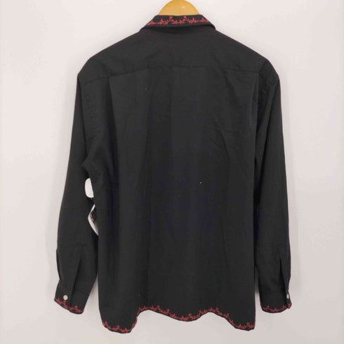 ファーバ FUVA ANARCHY PRODUCT 刺繍デザイン 開襟 L/S シャツ メンズ FREE