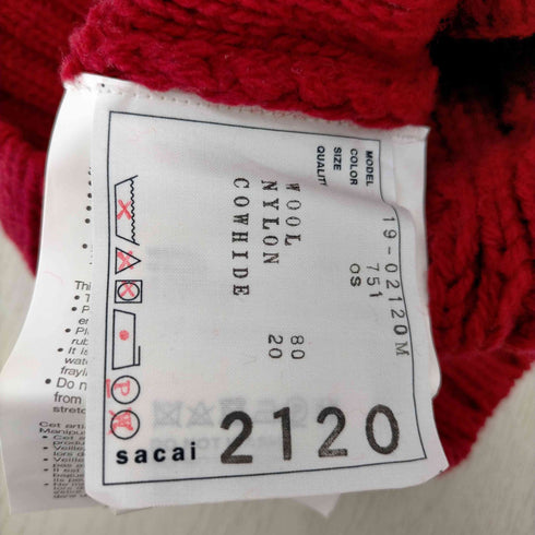 サカイ Sacai 19AW ベルトアジャスター ニット帽 レディース os