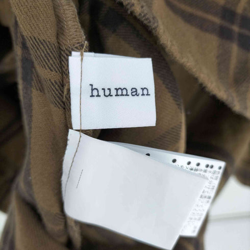 ヒューマンウーマン HUMAN WOMAN 起毛チェックブラウス レディース JPN:M
