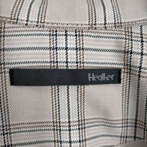 ヘザー Heather チェック柄トレンチコート レディース FREE