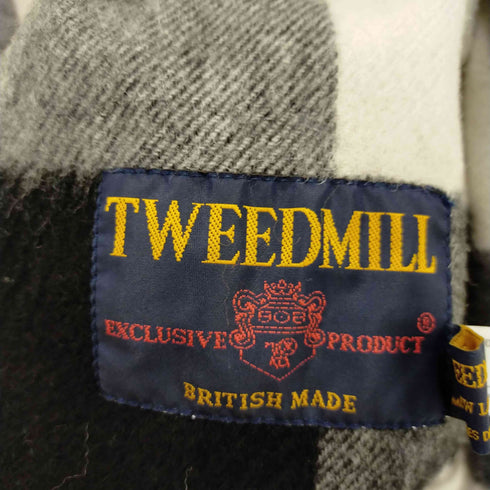 ツイードミル TWEEDMILL チェックウールマフラー メンズ