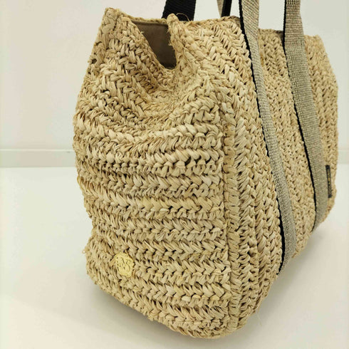 ヴィオラドーロ VIOLAd'ORO ラフィア 2WAY ショルダーバッグ レディース