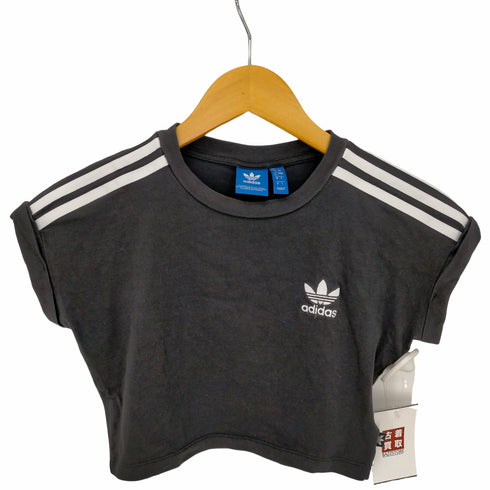 アディダスオリジナルス adidas Originals トレフォイル刺繍 ショート丈トップス レディース JPN:L