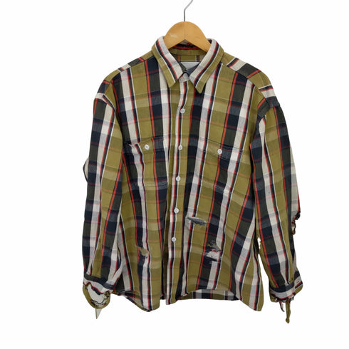 バウワウ BOWWOW 23AW REPAIR AGEING FLANNEL SHIRTS メンズ JPN:M