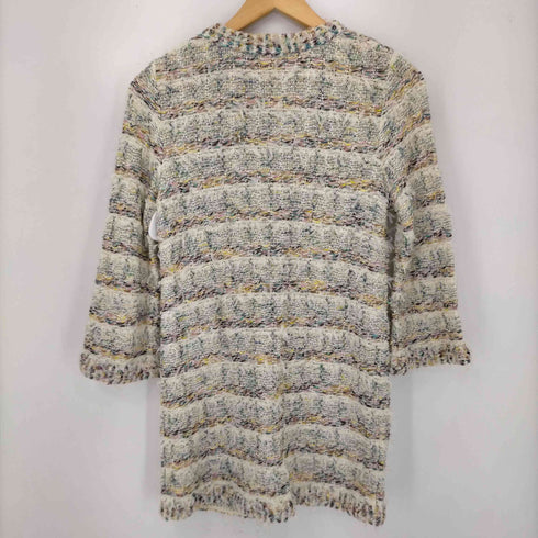 コーヘン COOHEM ノーカラーフリンジツイードコート レディース FREE