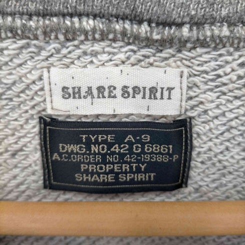 シェアースピリット SHARE SPIRIT ビジュー コサージュ 霜降りスウェット レディース JPN:38