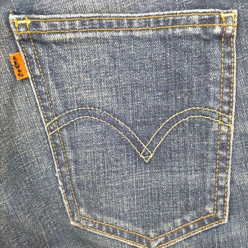 リーバイスヴィンテージクロージング Levis Vintage Clothing 606 スリムテーパードデニムパンツ bigE 42TALONジップ オレンジタブ レディース W27
