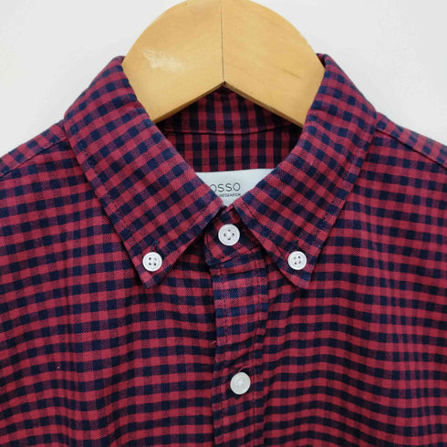 ロッソアーバンリサーチ ROSSO URBAN RESEARCH チェック柄ボタンダウンシャツ メンズ XS