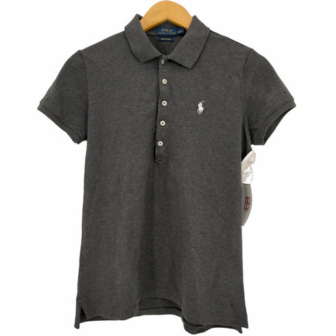 ポロラルフローレン POLO RALPH LAUREN STRETCH MESH ポニー刺繍 鹿の子ポロシャツ レディース import:L