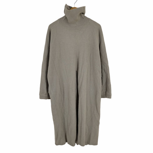 アンティカ パターントルソ antiqua patterntorso スリットニットワンピ レディース FREE