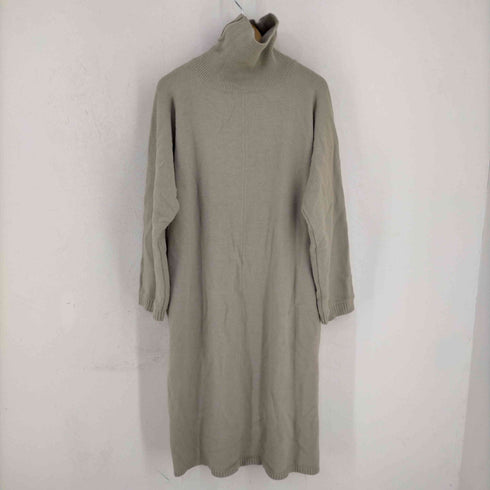 アンティカ パターントルソ antiqua patterntorso スリットニットワンピ レディース FREE