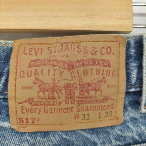リーバイス Levis USA製 01年 11月製造 517 カットオフ ショートデニムパンツ レディース W31 L30