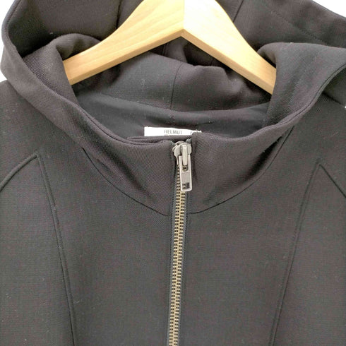 ヘルムートラング HELMUT LANG 袖カーフレザー切替ジップアップフーデッドジャケット レディース JPN:S