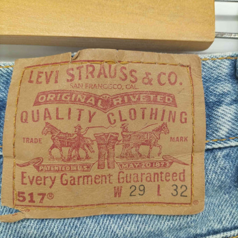 リーバイス Levis USA製 99年 7月製造 517 ブーツカット カットオフ ショートデニムパンツ レディース W29 L32