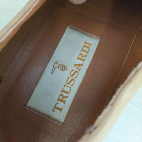 トラサルディ TRUSSARDI ロゴ刺繍 レザーシューズ レディース JPN:24