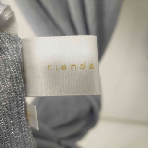 リエンダ rienda フロントジップSR Knit OP レディース