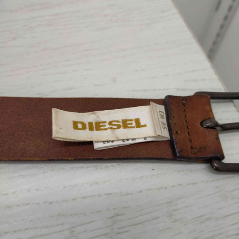 ディーゼル DIESEL ヌバックレザーデザインベルト メンズ 85