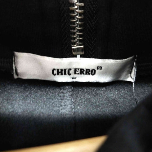 CHIC ERRO 背面プリント ハーフジップスウェットプルオーバー メンズ JPN:M