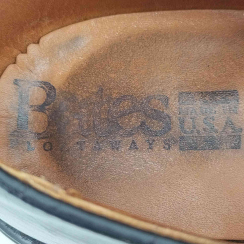ベイツ BATES 70~80s USA製 プレーントゥシューズ ラバーソール 5eye メンズ US:9.5E