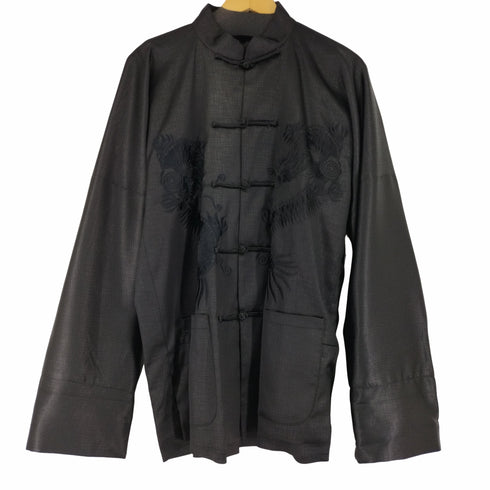 YONGHEMINGYI サテン チャイナシャツ レディース JPN:XL