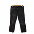 ザラ ZARA BLACK FLORAL EMBROIDERY CROPPED JEANS レディース JPN:XS 42